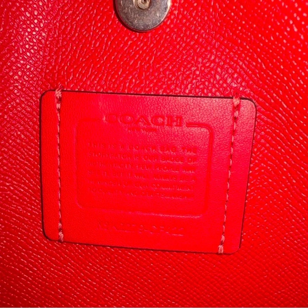 Coach Cream Cherry Print Shoulder Bag - Picture 11 of 16